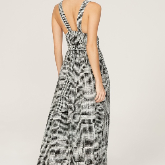 Proenza white label long blue pattern wrap dress - Picture 4 of 9
